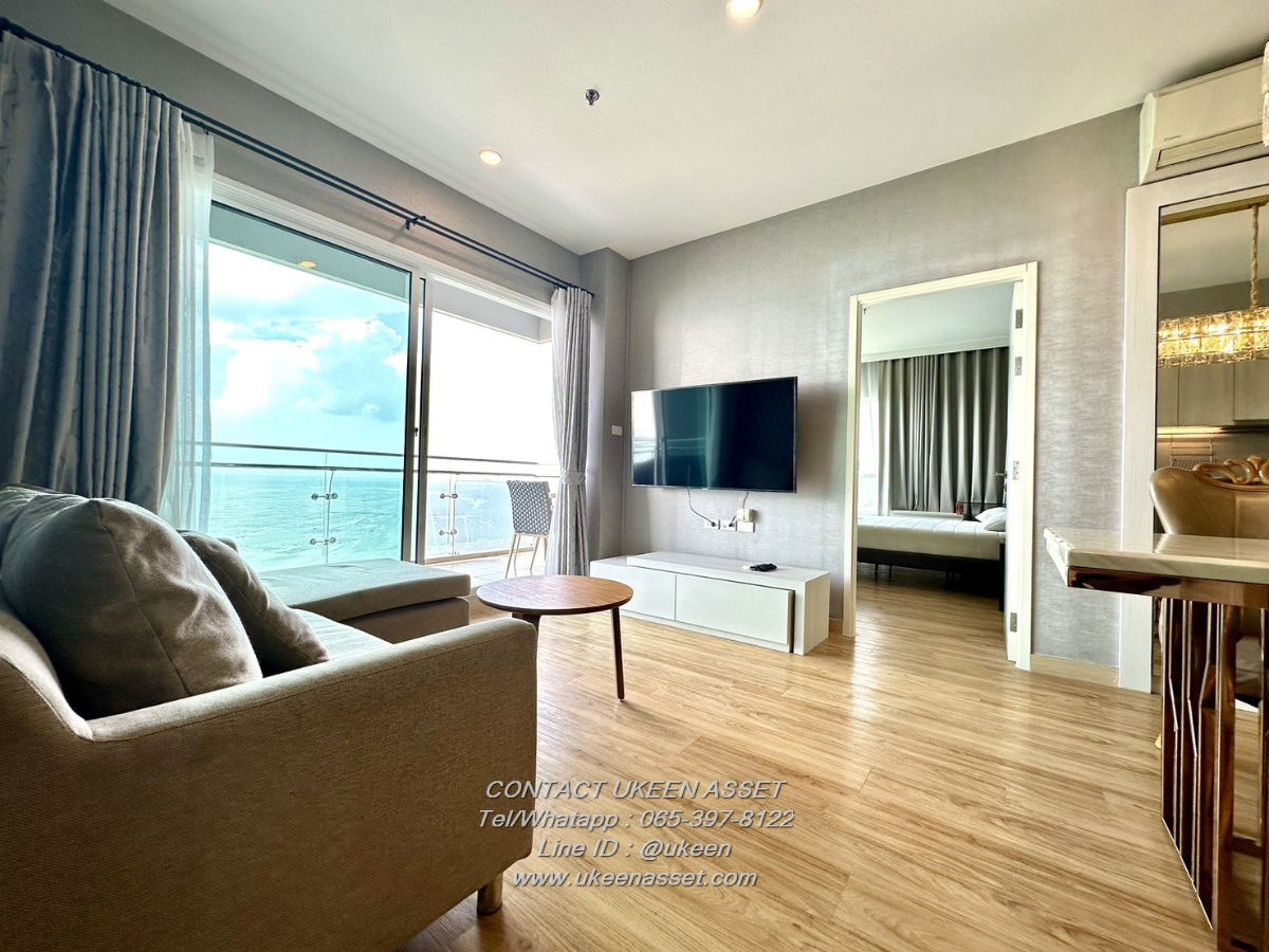 UK01-071 For Rent: The ZEA Sriracha, 2BR, Sea View, Fully Furnished – 25,000 THB/Month.