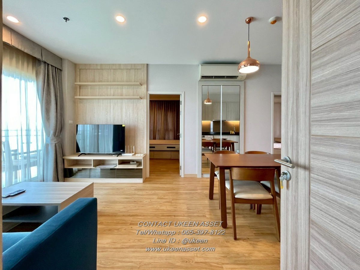 UK01-227 Condo for rent The Zea Sriracha Condo 25,000 baht/month 2 bedrooms | 2 bathrooms 60 sq m. | 36th floor, stunning sea view