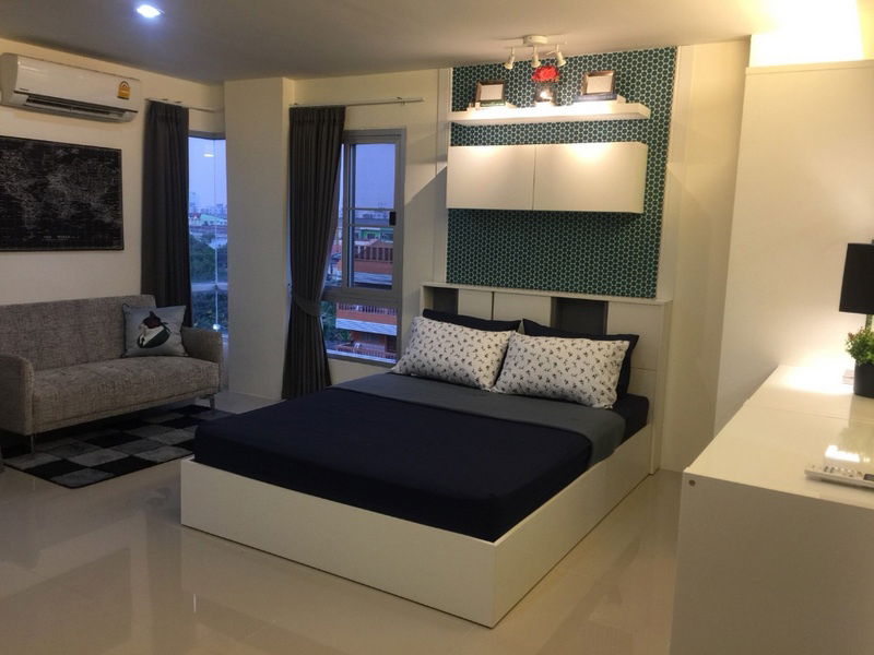 Tel. 099-269-6659 Condo Asakan City Ramkhamhaeng @Lotus Sukhaphiban 3, Studio Room Facing East, Fully furnished