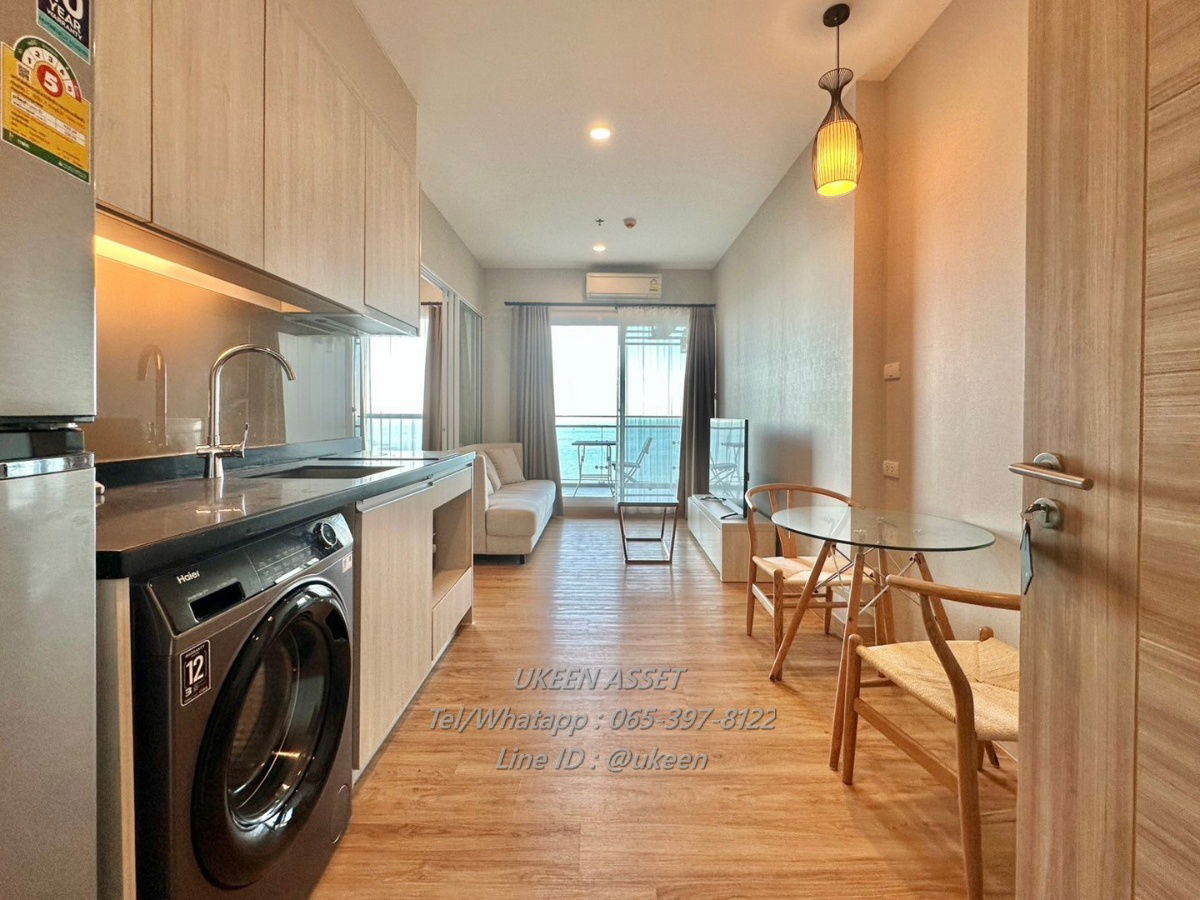 UK01-072 For rent The ZEA Sriracha The Sea Sriracha : 1 bedroom, panoramic sea view, price only 10,000 baht