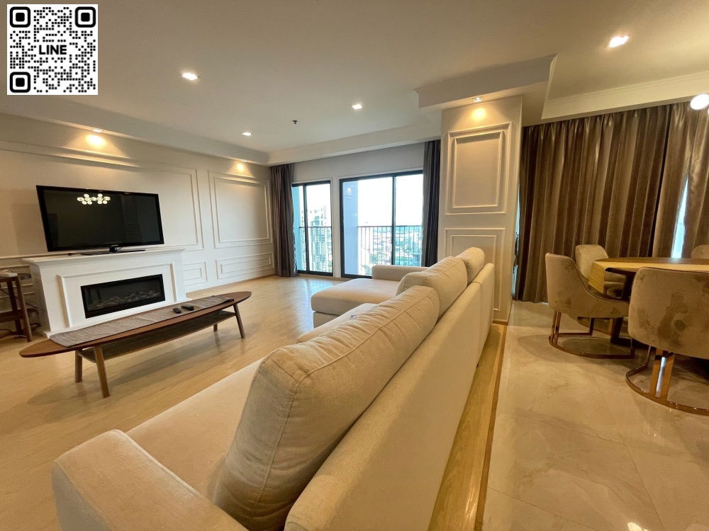 📲Line ID @556ryccg 🚄3 Bedroom 168 sqm Floor33 Noble Remix, Sukhumvit Main Road Fully furnished near BTS Thonglor