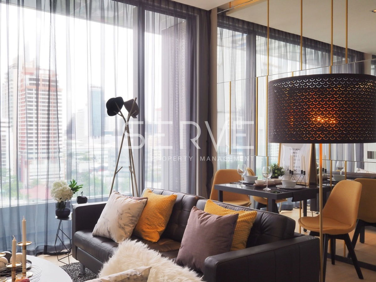 🔥1 Bed with Bathtub Nice Room Good Location MRT Lumphini 400 m. & BTS Sala Daeng 600 m. at Saladaeng One Condo / For Rent & For Sell