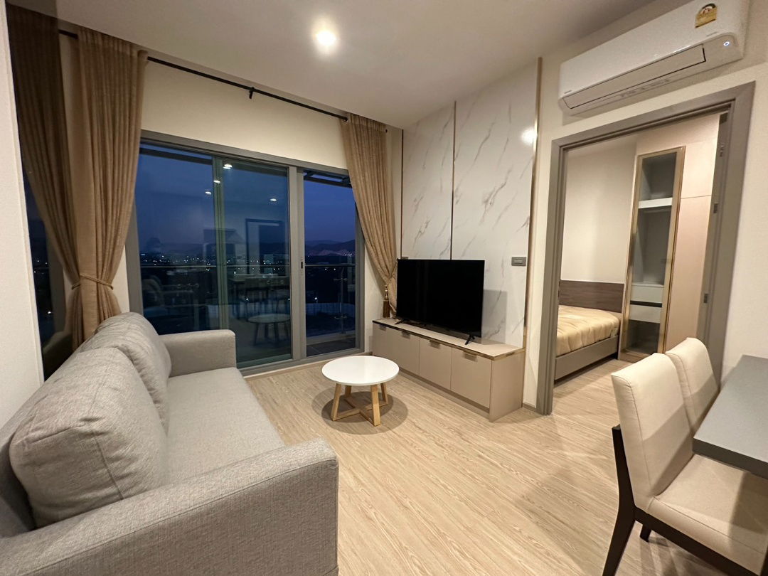 UK01-206 Condo for The Symphony Bang Phra Sriracha - BangSean : 25,000 baht/month 62.85 sq.m. | 2 bedrooms | 2 bathrooms | Khao view, 9th floor
