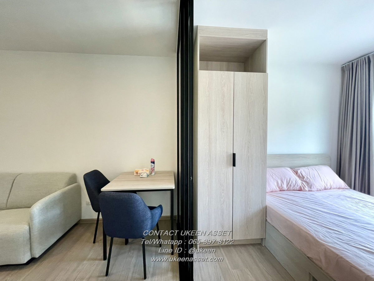 UK01-079  For rent Dcondo Vale Sriracha ✨ 💰 Rental price only 7,500 baht/month New condo near Kasetsart Sriracha University