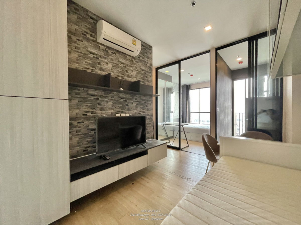 UK01-200 Condo for rent Notting Hill, next to Kasetsart University, Sriracha |  1 bedroom | 1 living room | 1 bathroom 8,500 baht/month 28 sq m.