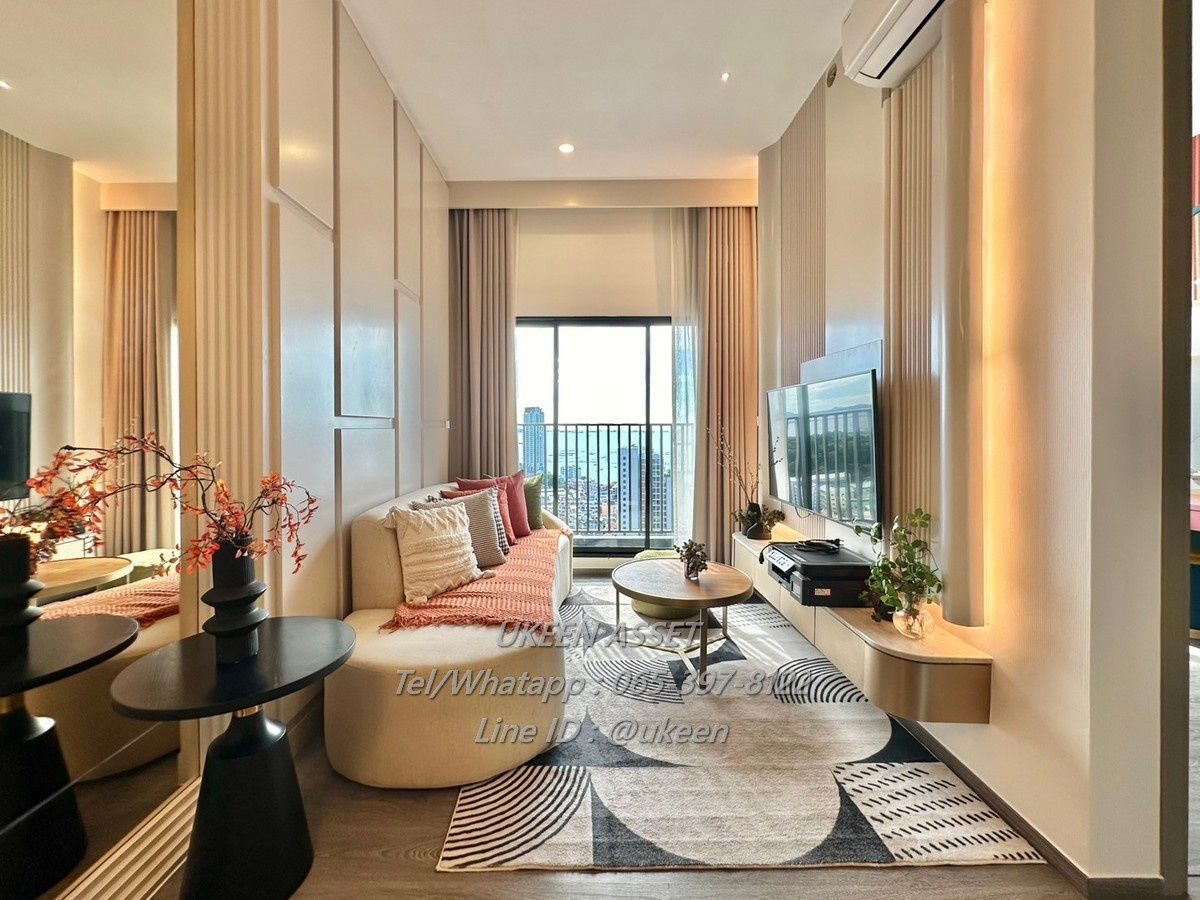 UK01-177 Condo for rent Hampton Sriracha : Luxury condo in the heart of Sriracha 48,000 baht/month. 2 Bedroom | 2 Bath | 58 sq m. Fully furnished.