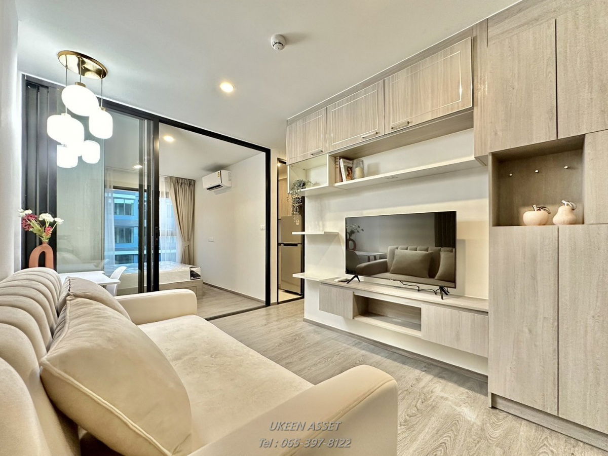 UK01-095 For rent Brixton Kaset-Sriracha Campus New room! Beautiful built-in, premium, ready to move in 💥 💰 Rent only 8,500 baht/month