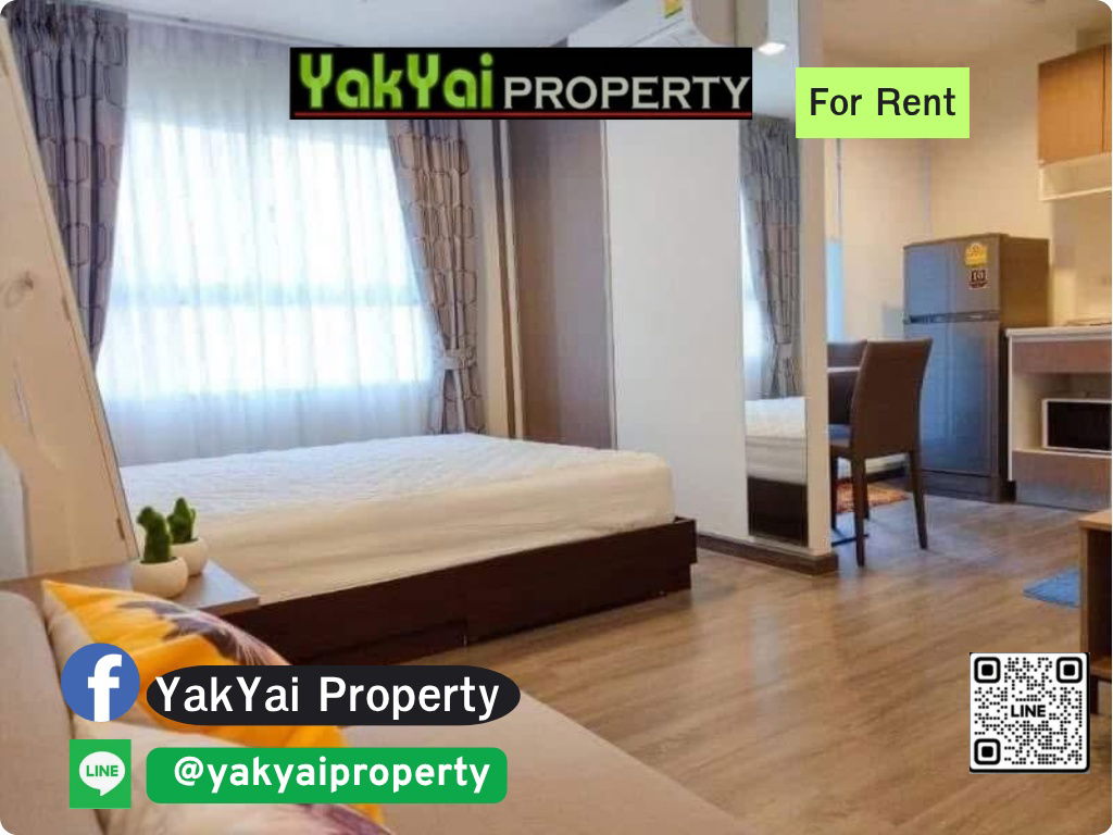 For rent, comfortable, easy to travel, near BTS Erawan, The Trust Condo, Erawan, fully furnished, ready to move in immediately, 8,500  month 🚆