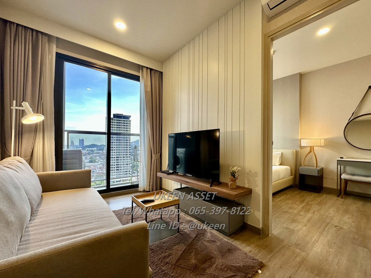 UK01-133 For rent KEEN CONDO SRIRACHA  : 1 bedroom Large size 43 sq m. |Rental price 20,000 baht per month