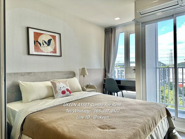 UK01-117 For rent: Atmoz Serene Sriracha, opposite Kasetsart University : 1 bedroom, 25 sq m. | Rent only 8,000 baht/month