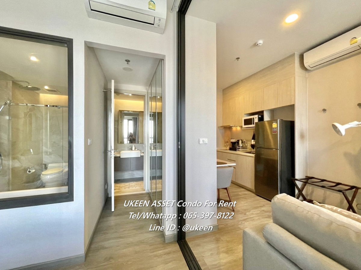 UK01-113 Condo for rent KEEN SRIRACHA : 17,500 baht/month (1 year contract) 1 Bed 35 sq m. | Floor: 15 ** Free! Cleaning maid 2 times a week **