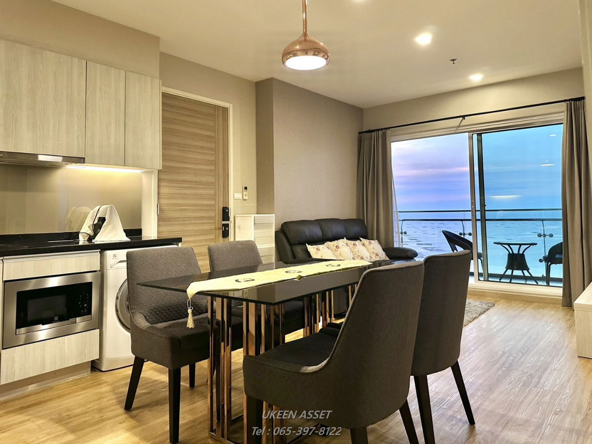 UK01-105 For rent The ZEA Sriracha The ZEA Sriracha: 2 bedrooms 25,000 baht/month | 19th floor | 70 sq m **Large balcony, panoramic sea view**