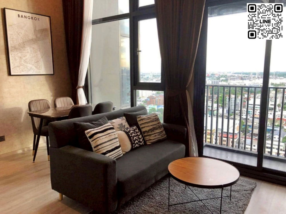 📲Line ID @556ryccg 🟨1 Bedroom 33sqm Floor17 THE LINE Sukhumvit101 Fully furnished near sky train BTS Punnawithi, True Digital Park