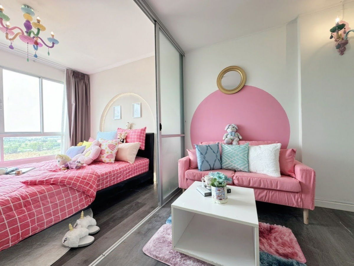 DCRB110  Dcondo Campus Resort Bangna 8Fl. building C, 30 sqm. 12,000 Baht ✅ Line : @p2nproperty