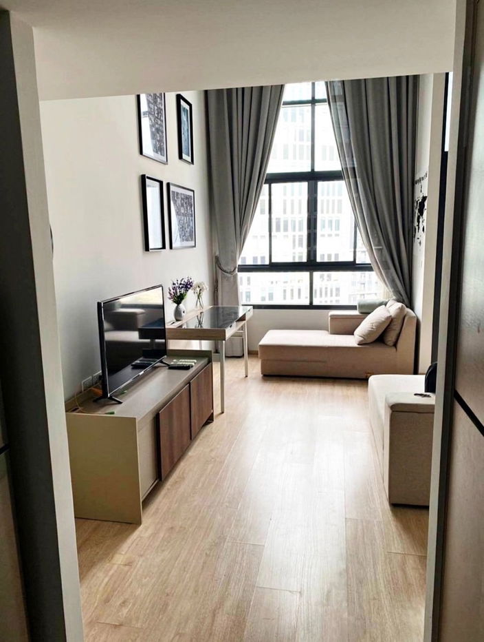 P1034 Condo for rent IDEO New Rama9, Duplex room, beautifully decorated, fully furnished, ready to move in immediately.