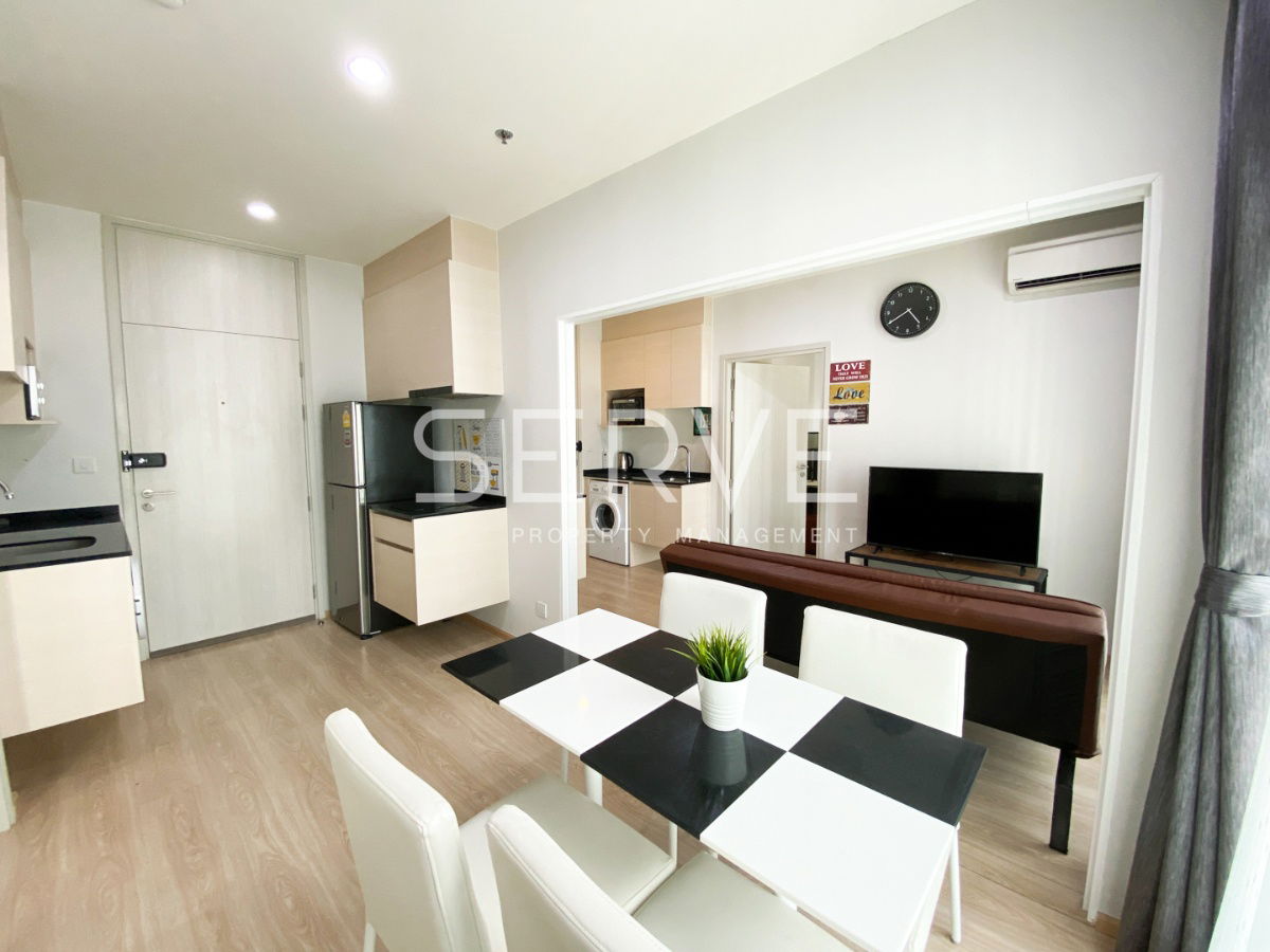 2 Beds Combined Unit with Unblock View of South Side Good Location MRT Thailand Cultural Centre 80m. @ Noble Revolve Ratchada .