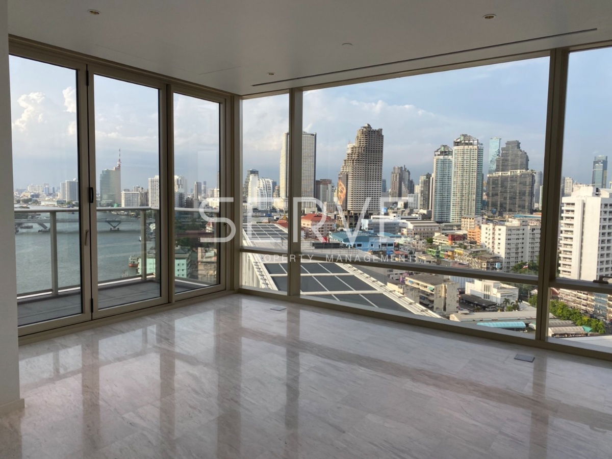 Corner unit 2 Bed 2 Bath 1 Living room with Bathtub & Jacuzzi Luxury Condo Near to Asiatique at Four Seasons Private Residences Condo / For Rent