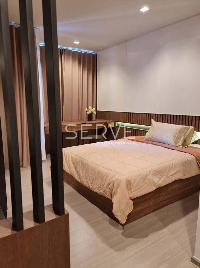 Studio with Partition Luxury Room Fully Furnished Good Location Close to MRT Rama 9   350 m.  @  Life Asoke Rama 9