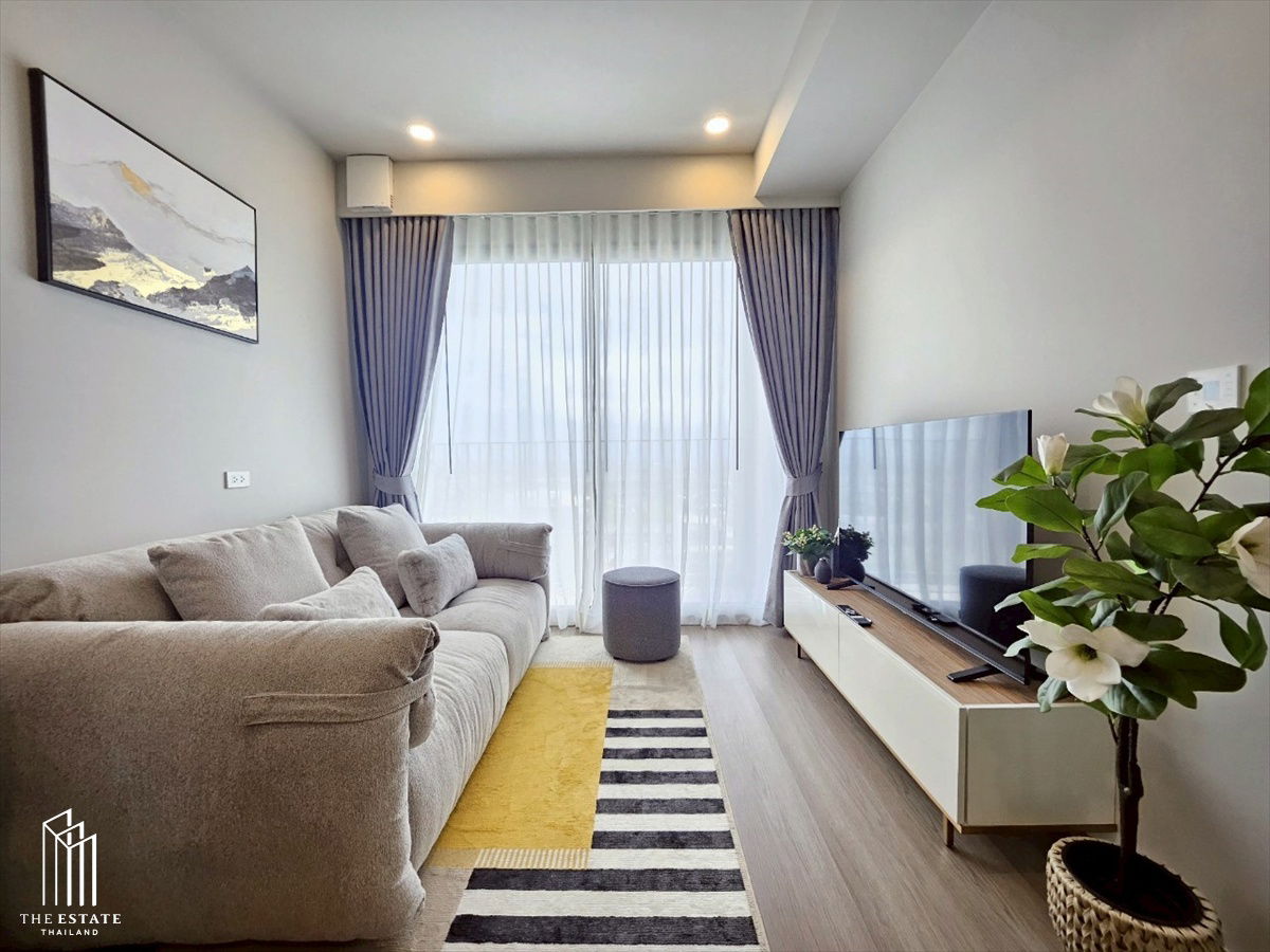 For rent Whizdom The Forestias (Destinia) 1 large bedroom 40.7 sq.m. with a view of Suvarnabhumi Airport @30,000 Baht