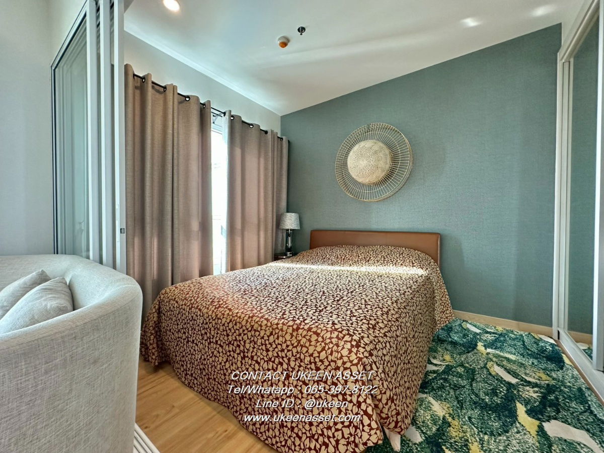 UK01-278 CondoThe ZEA Sriracha, sea view condo: 1 bedroom, 9th floor, 35 sq m with large balcony area, rental price only 12,000 baht/month!