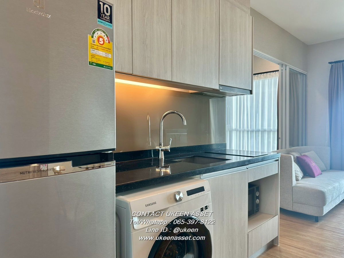 UK01-282 Condo The ZEA Sriracha: 1 bedroom, 26th floor, size 35 sq m | 12,000 baht/month, large balcony, sea view