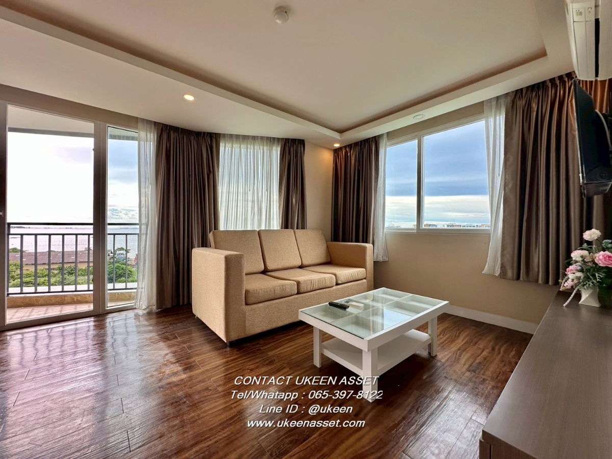 UK01-286 Condo for rent (The Near Residence), 1 bedroom, corner room, size 45 sq m., very spacious, great value, rent only 8,500 baht/month.