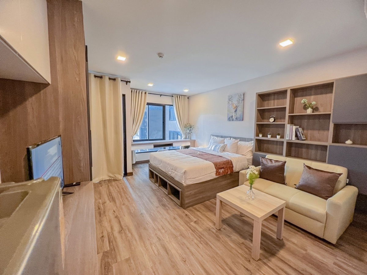 P1053 Condo for rent Sun City Mrt Yaek Fai Chai, next to MRT, beautiful room with washing machine, special price.