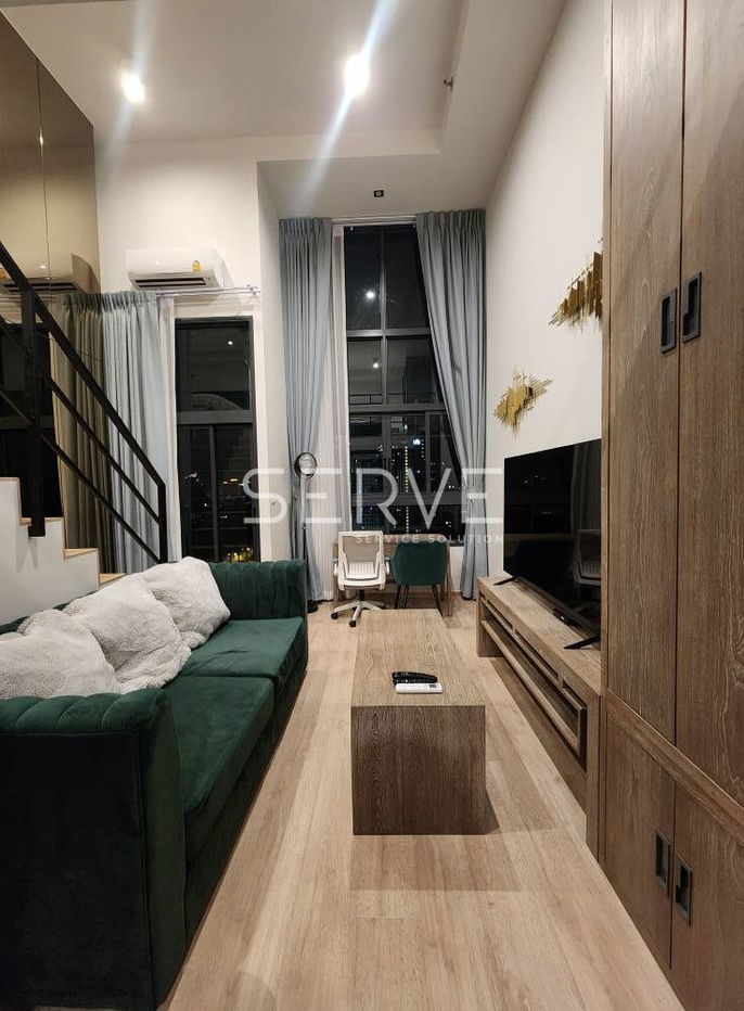 Duplex Large Room High Floor Fully furnished Condo High Rise Good Location Close to MRT Phra Ram 9    @   Ideo Rama 9 Asoke