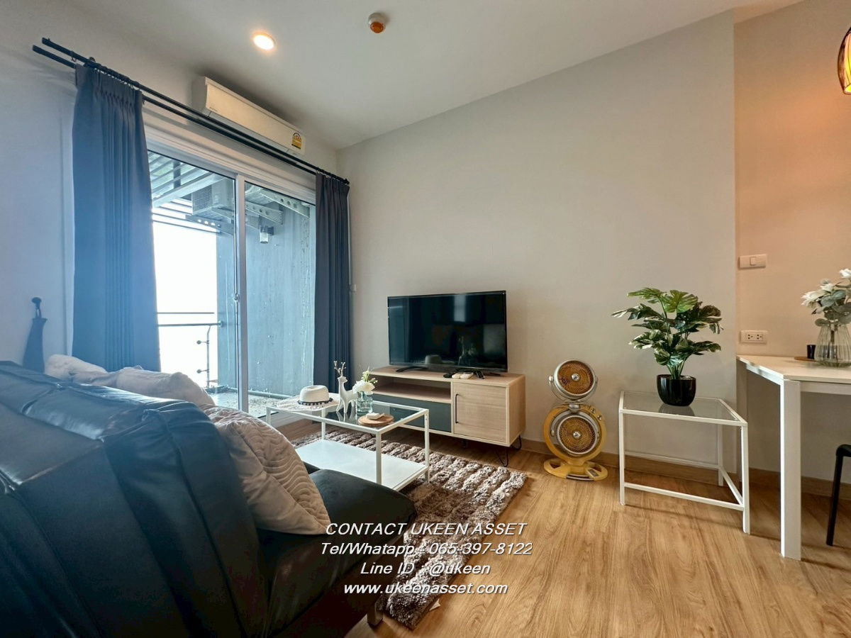 UK01-273 Condo for rent The ZEA Sriracha: 1 bedroom, 6-foot bed, 15th floor, size 35 sq m | 10,000 baht/month