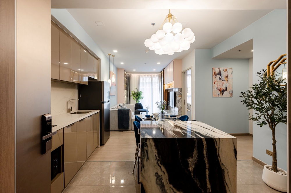 📲Line ID @556ryccg 💎2 Bedroom 74 sqm One9Five Asoke-Rama9 မြေအောက်ရထားအနီး MRT Rama9 (280m) Central Plaza Rama9၊