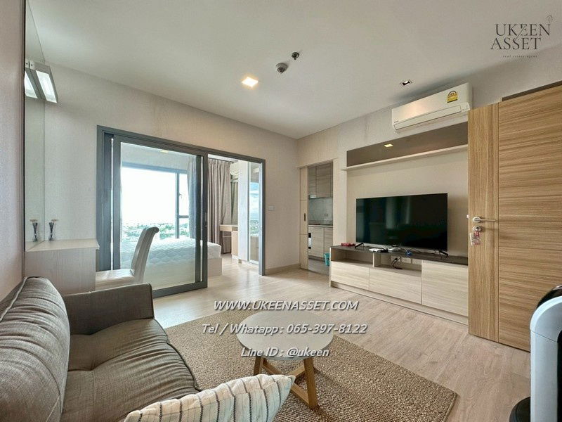 UK01-302 Condo for rent Casalunar Mesto Condo: 1 bedroom, size 33.32 sq m., only 12,000 baht/month, near Central Chonburi, sea view