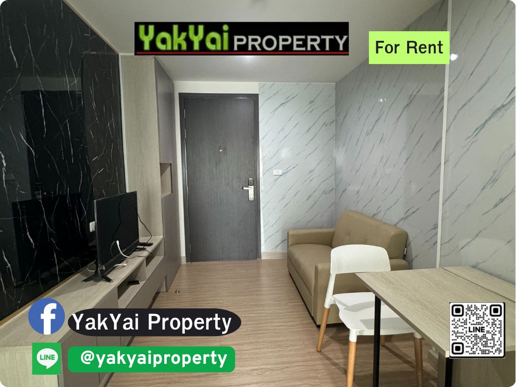 ✨ Condo for rent Niche ID Sukhumvit 113 ✨ Near BTS Samrong, convenient to travel, easy to get into the city, good life 💼🚈 🌳 Quiet atmosphere