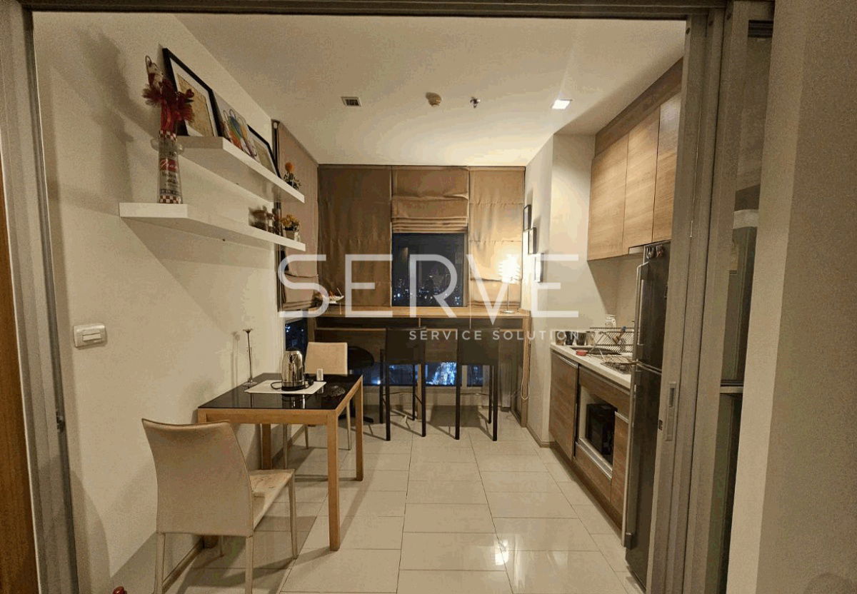 1 Bed Large Room Unblock view Fully furnished Good Location Close To  MRT Huai Khwang  @  Rhythm Ratchada - Huai Khwang