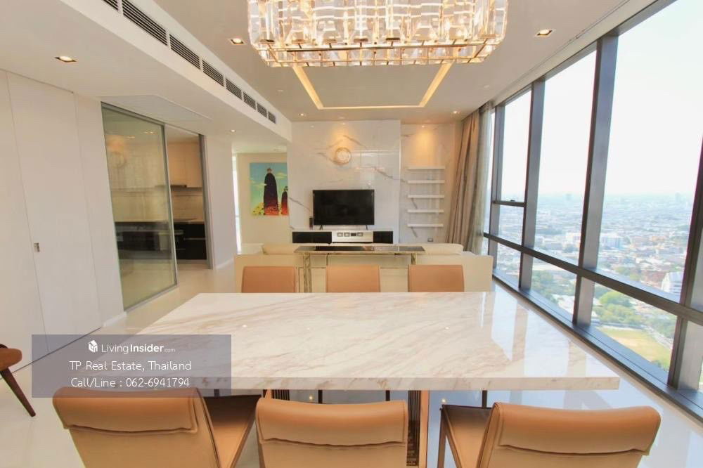 The Bangkok Sathorn (for rent) 2 Bed 2 Bath. Useable area 125 Square meter (Ready to move in) *Rental 120,000 THB per month #CODE0158