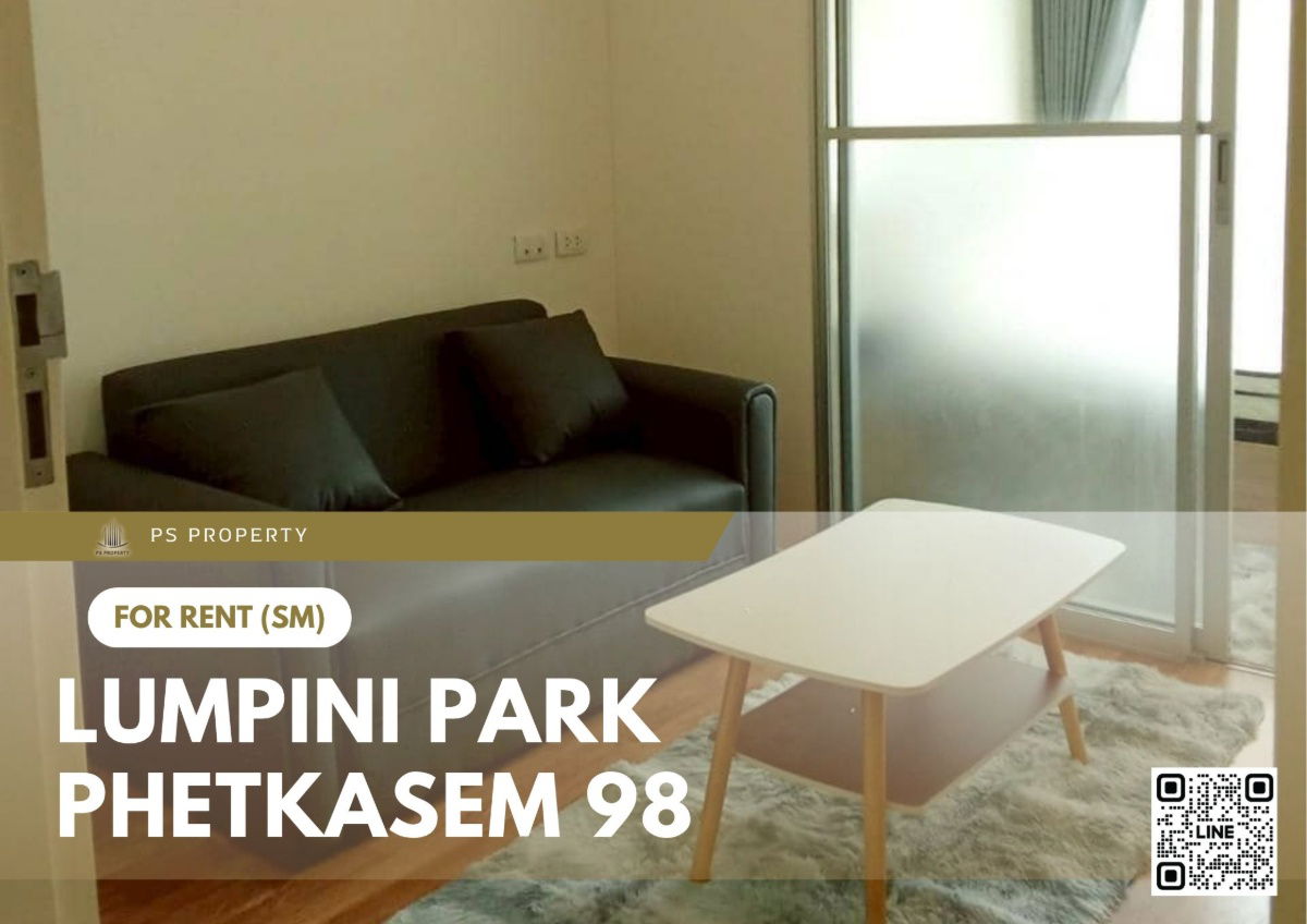 For rent 📍 Lumpini Park Phetkasem 98 📍 Fully furnished and equipped with electrical appliances, near Lak Song BTS