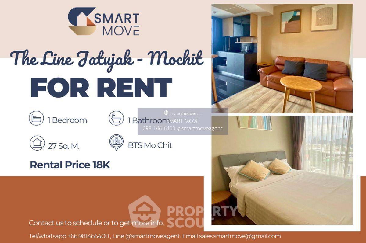 1-BR Condo at The Line Jatujak - Mochit near BTS Mo Chit (ID 1636522)