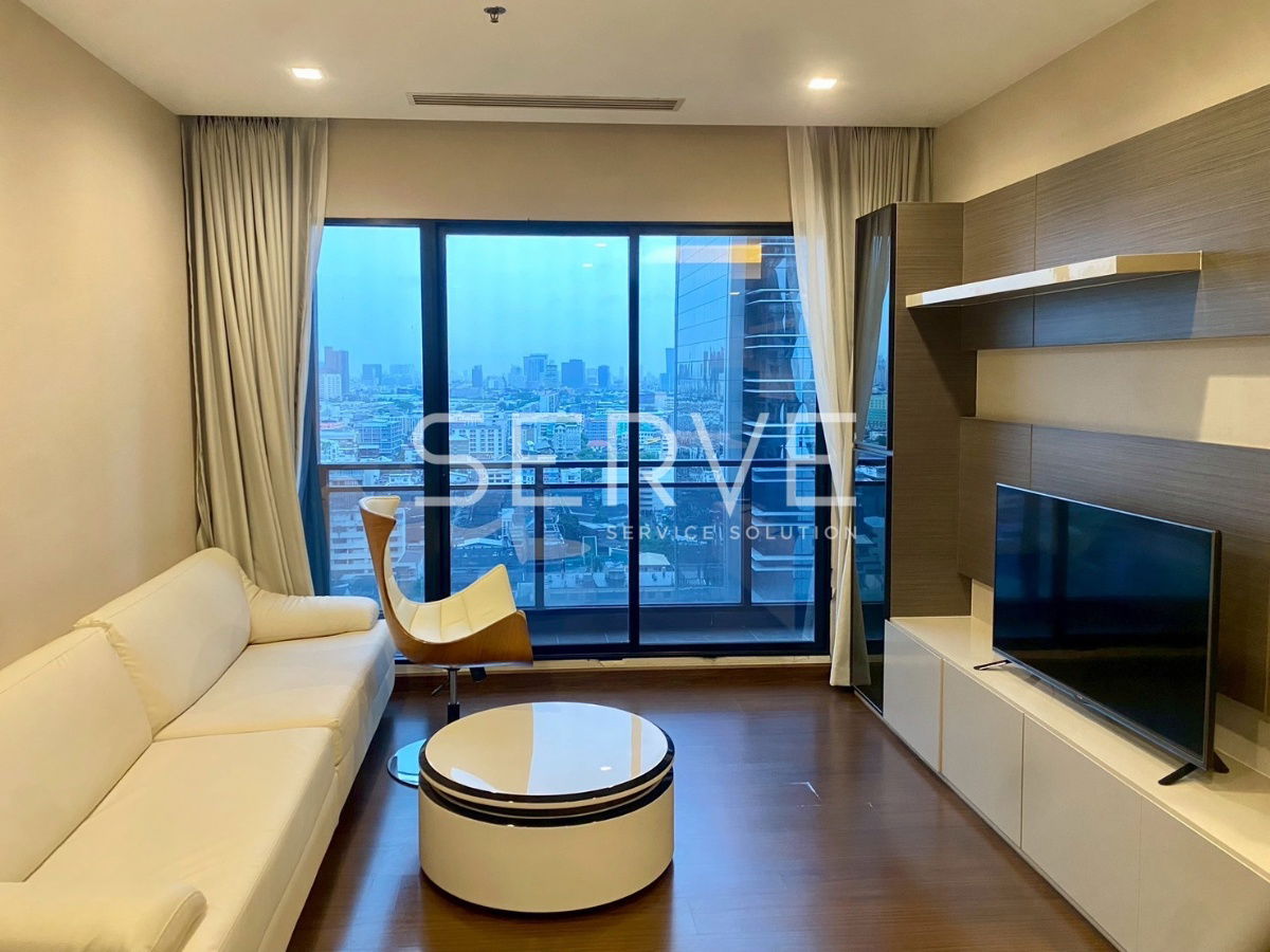 2 Beds Large Room High Floor Good view & Perfect Location Close to MRT Thailand Cultural Centre Station, 220 m. @   Ivy Ampio