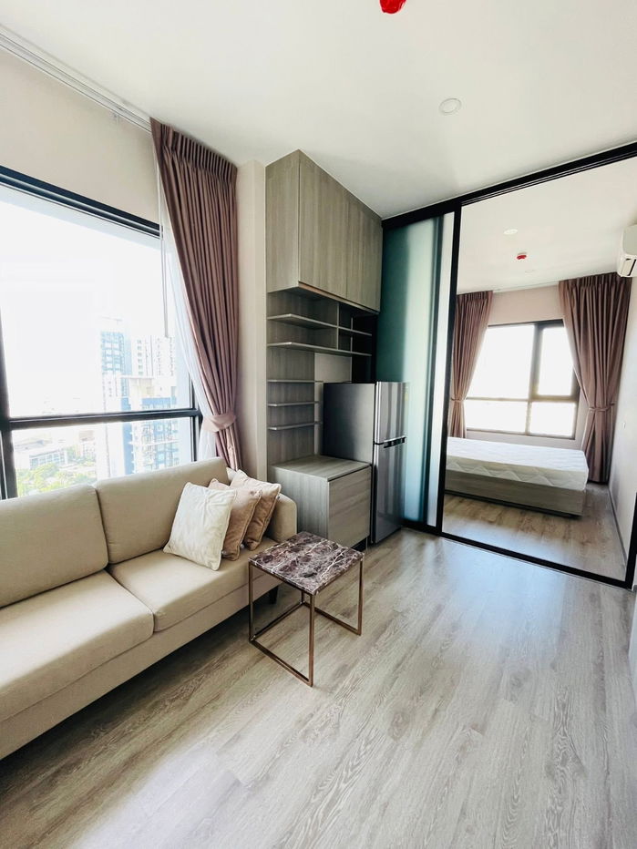 P1103 Condo for rent Knightsbridge Prime Onnut, good location near BTS Onnut, beautiful room, fully furnished, washing machine, ready to move in.