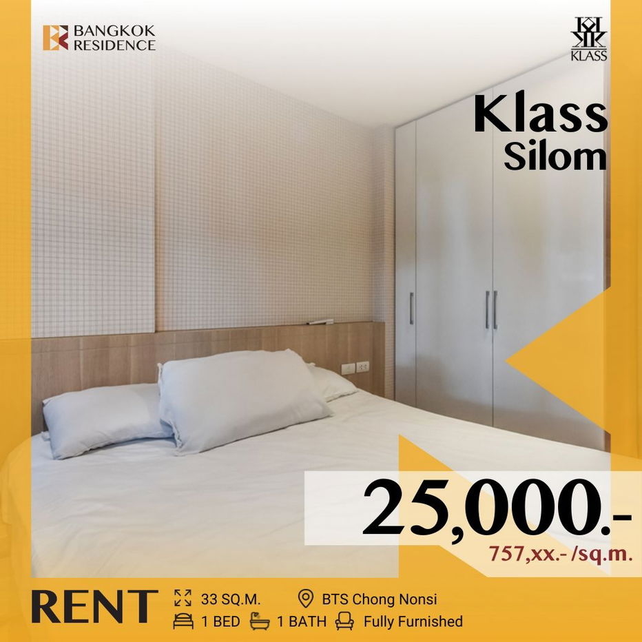 🔥 Don’t miss out!! Rare units 🔥 Klass Silom ,Near BTS Chong Nonsi