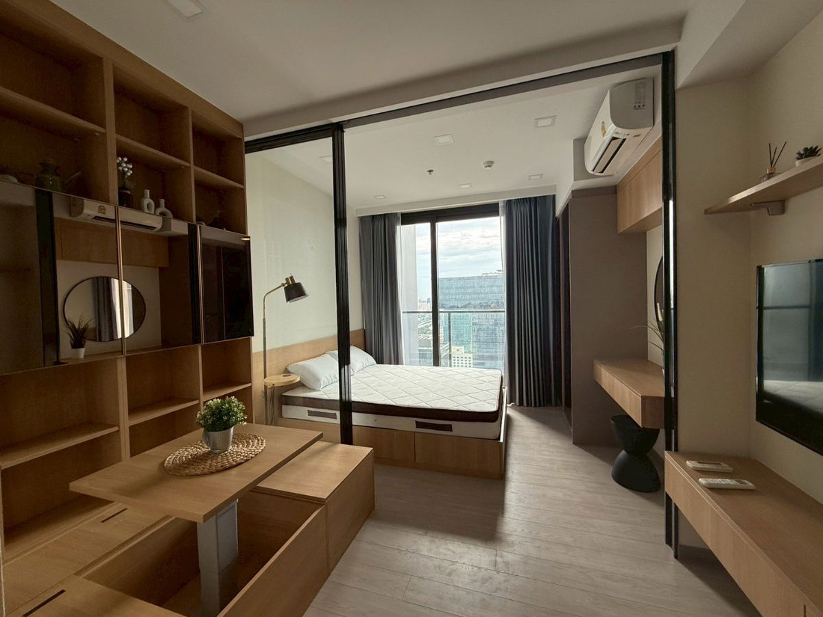 🟪🟦🟩One9Five Asoke-Rama 9 for rent at High floor