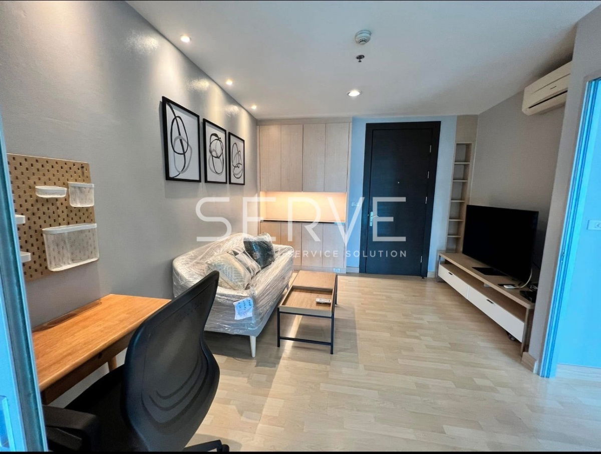 1 ห้องนอน ห้องใหญ่ คอนโด High Rise เฟอร์ครบ ทำเลดี ใกล้ MRT รัชดาภิเษก @ Rhythm รัชดา