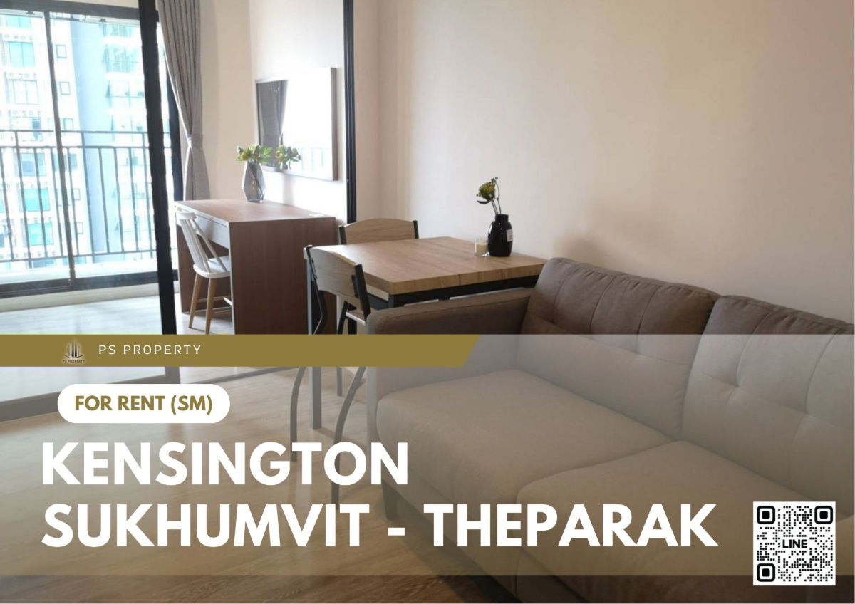 For rent 📍 Kensington Sukhumvit - Theparak 📍Fully furnished and equipped, near MRT Thephawan