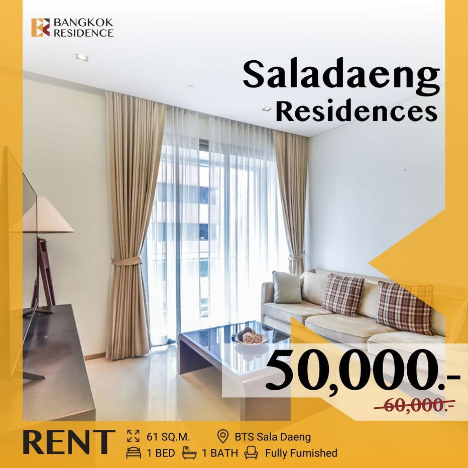 Saladaeng Residences 🌟 Rare Find - Elegant Living in a Prestigious,🚄 Near BTS Sala Daeng