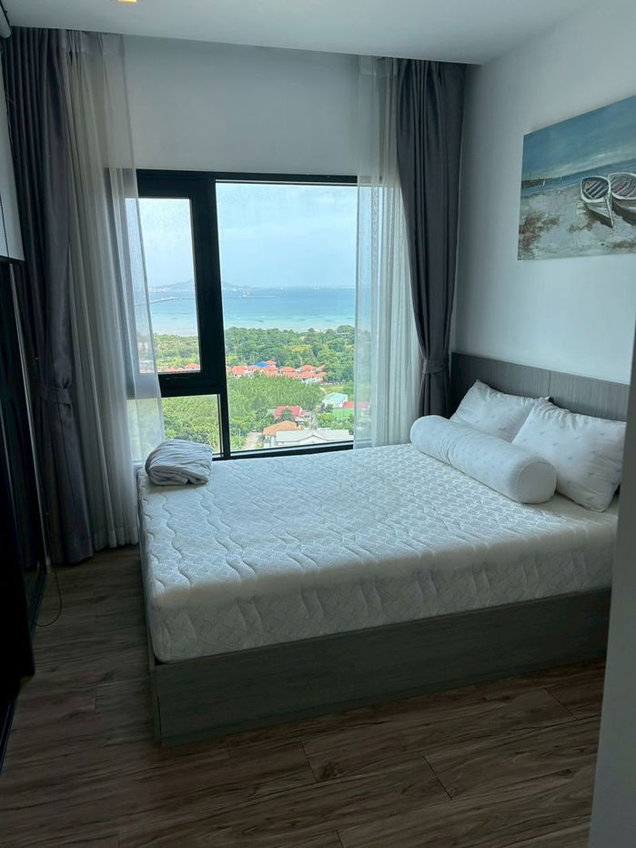 是拉差公寓出租，Knightsbridge The Ocean Sriracha，漂亮房间，可入住，海景