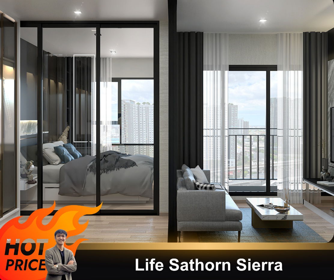 🔥Life Sathorn Sierra 🔥Fully furniture , ready to move in //ask more info LineID:@thirdproperty
