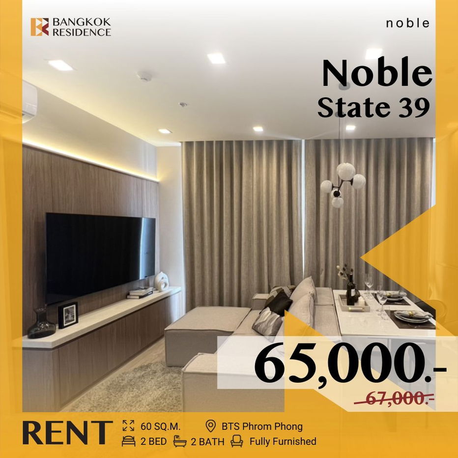 Noble State 39 🔥 Rare find! Brand new renovation, move-in ready ✨ Near BTS Phrom Phong