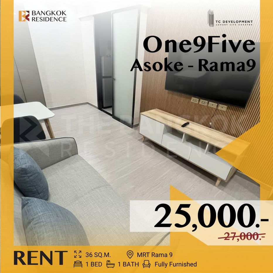 One9Five Asoke-Rama9 ✨Gorgeous Unit & Ready for you, ✅ Near MRT Rama9