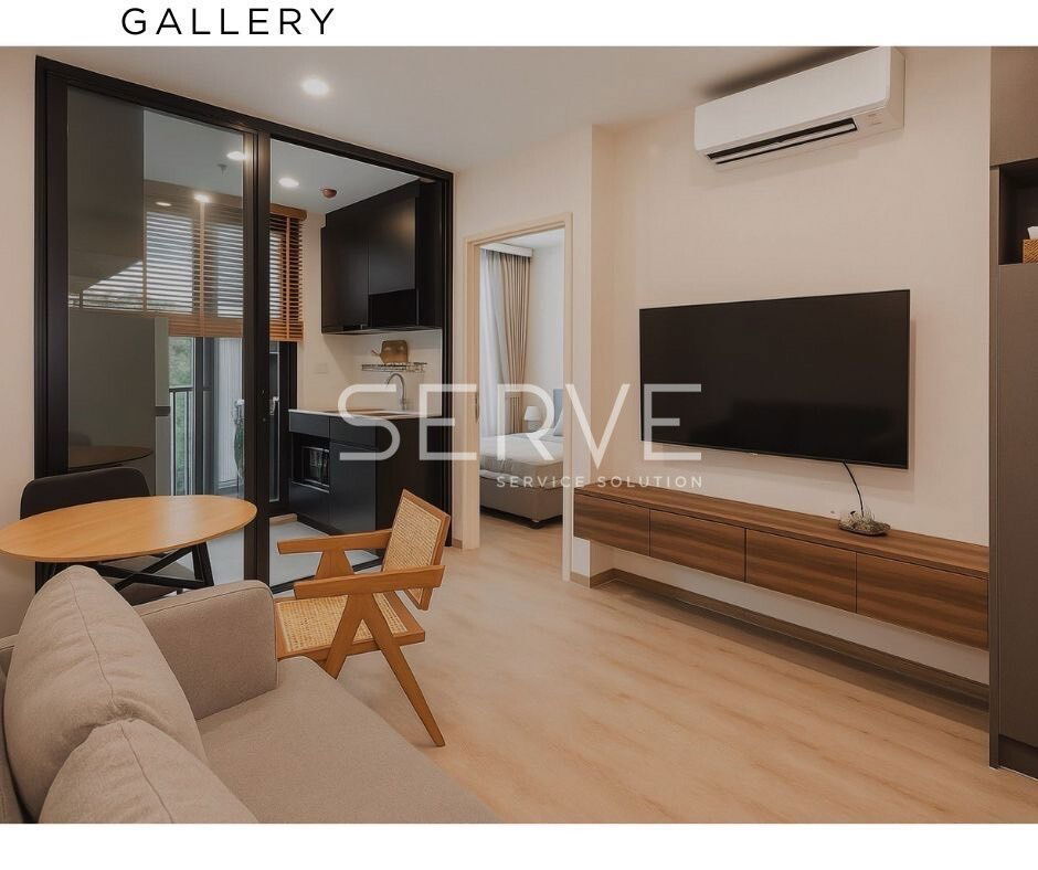 1 床 1 浴室 漂亮的房间 家具齐全的新公寓 位置优越 MRT Phra Ram 9 220 m.