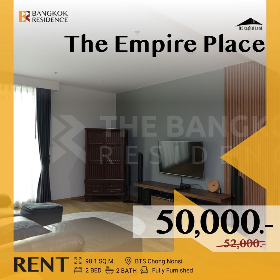 The Empire Place 🌟 High-potential Location, Convenient Travel 💥 Near BTS Chong Nonsi