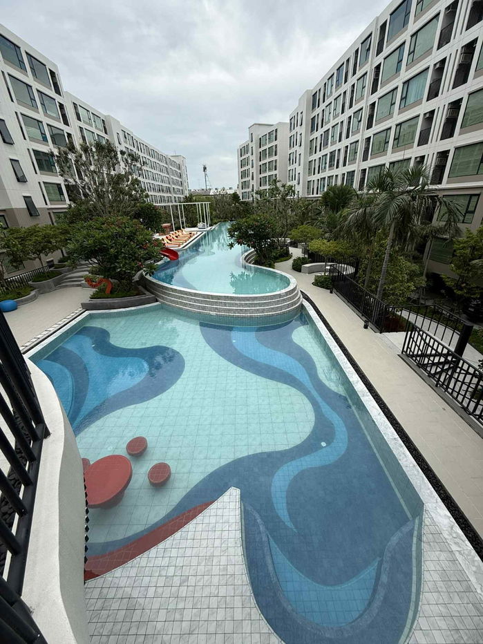 UK06-016 🏢✨ New room for rent Kave Coco Bangsaen, Building C, 8th floor — Project near Burapha University ✨🏢 💰 Rent: 9,500 baht/month